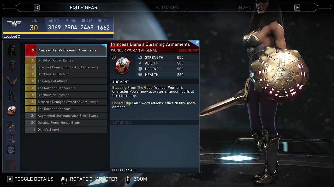 Blessings of Themyscira - Wonder Woman Legendary Gear Unlocked! | Injustice 2