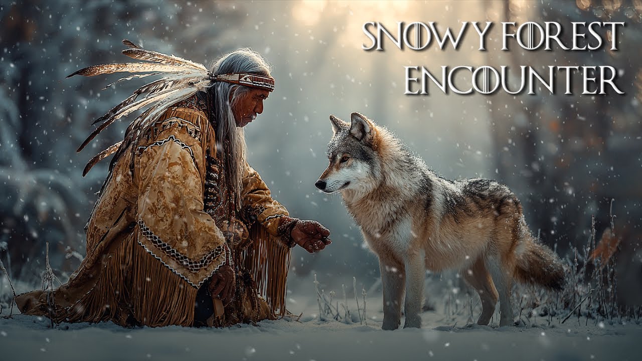 Snowy Forest Encounter | Native American Flute Music for Deep Calm, Healing & Inner Peace