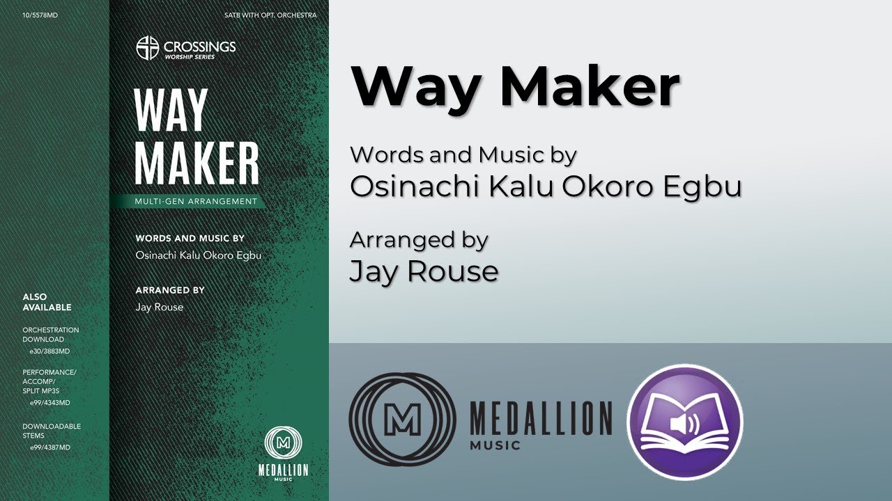 Way Maker (SATB) - Osinachi Kalu Okoro Egbu, arr. Jay Rouse