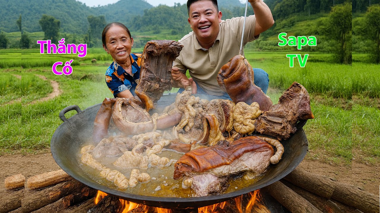 Bà Tân Vlog - Lần Đầu Cùng Cháu Hải Sapa TV Làm Nồi Lẩu Thắng Cố Khổng Lồ 100Kg