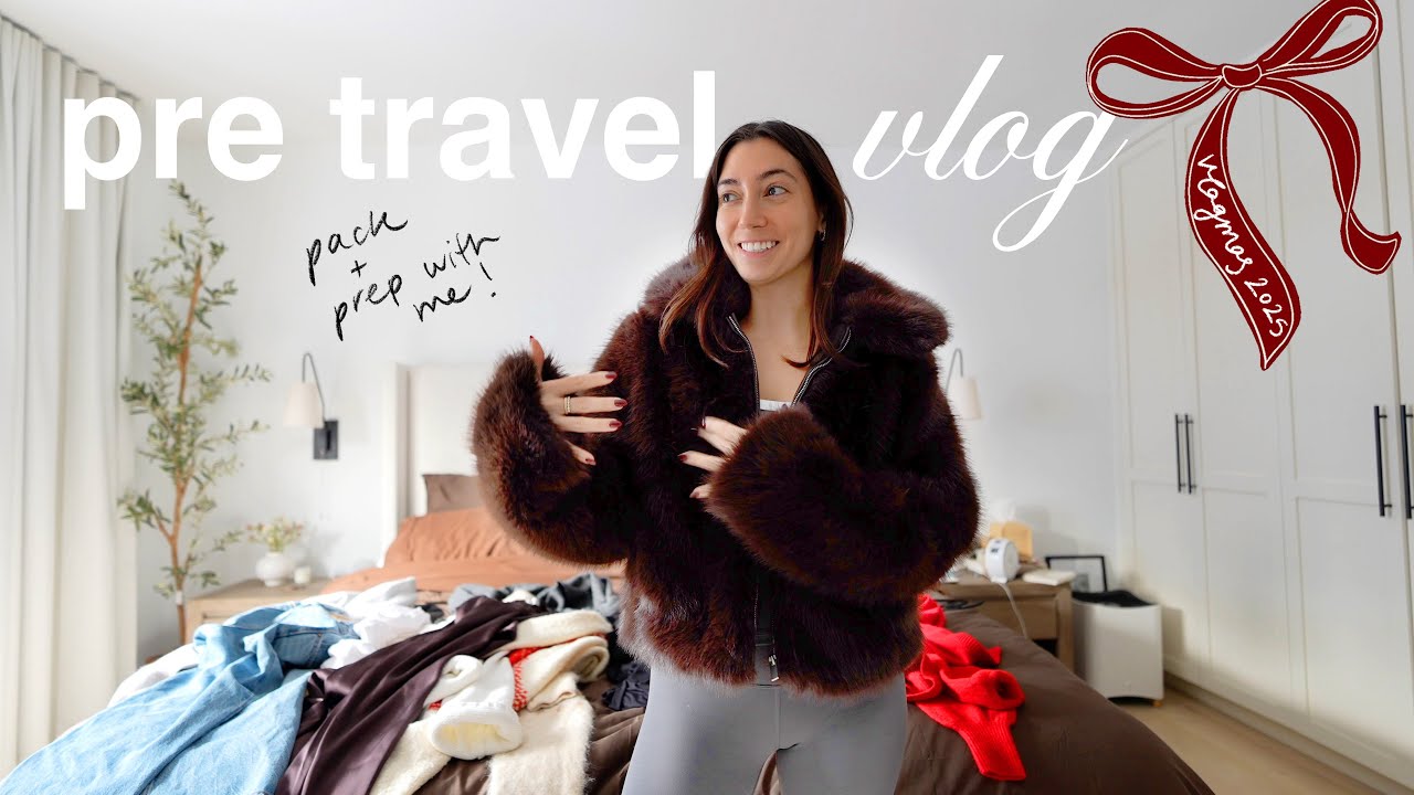vlogmas day 6!! ✈️ the PRE TRAVEL DAYS vlog!!! prep & pack!