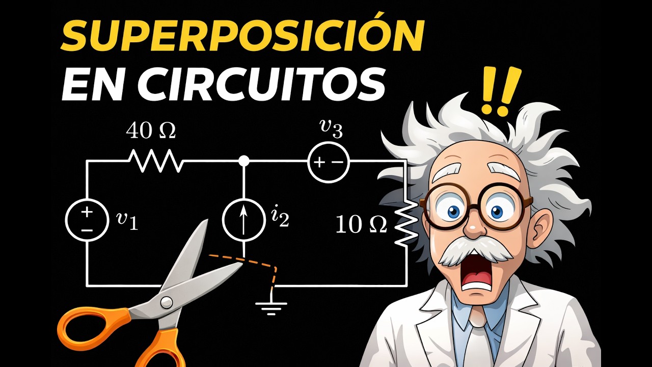 El Teorema de Superposición explicado fácil | Resuelve cualquier circuito