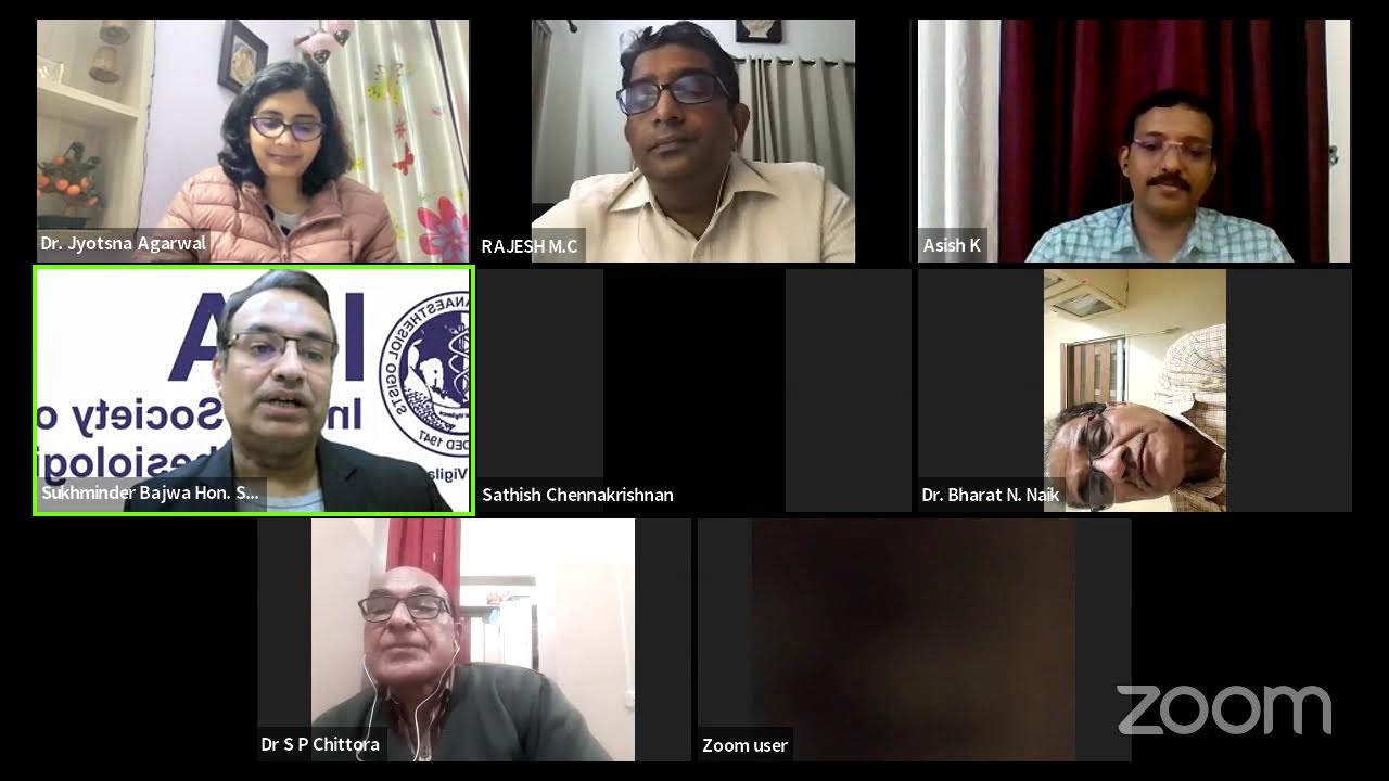 Uptake & Distribution of Inhaled Anaesthetics: Dr Asish Karthik, Thrissur, Kerala