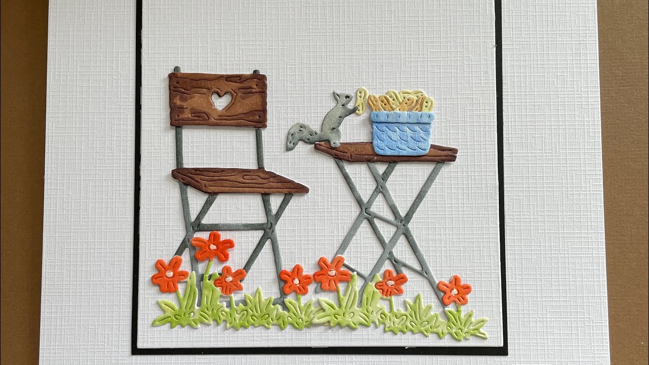 Scene card with Gummiapan dies