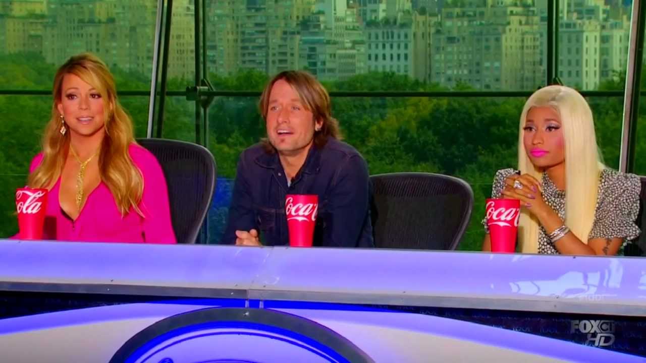 AMERICAN IDOL SEASON 12 Nicki & Mariah's Drum Hat ARGUMENT & FIRST AUDITION Michael Buonopane