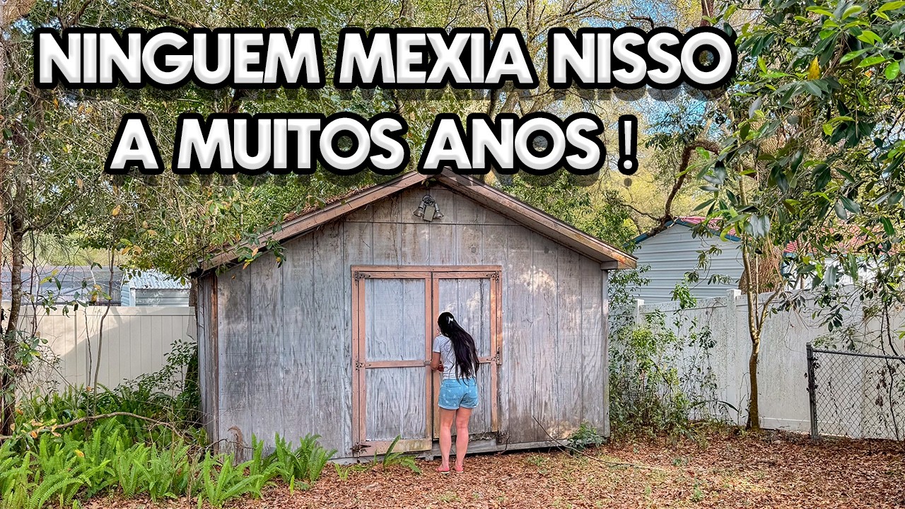 🇺🇸 LIMPANDO A CASINHA QUE FICA NO NOSSO QUINTAL DA CASA NOVA