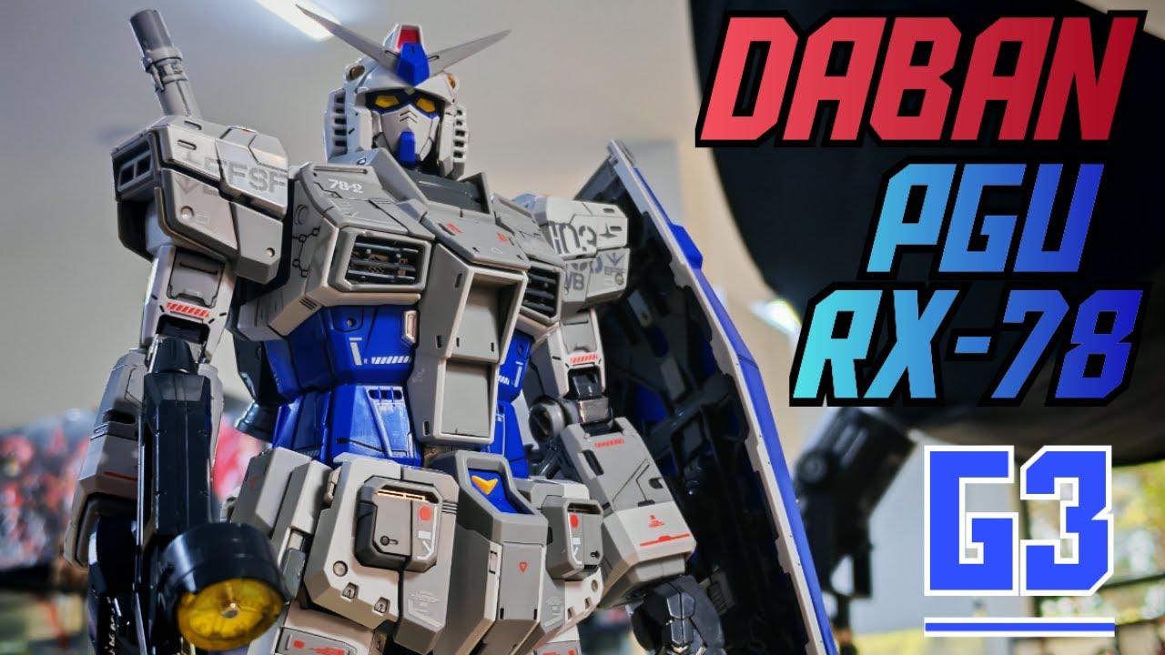 DABAN RX-78-3 Gundam 1/60 Perfect Grade Unleashed G3 color (Full Speed Build)