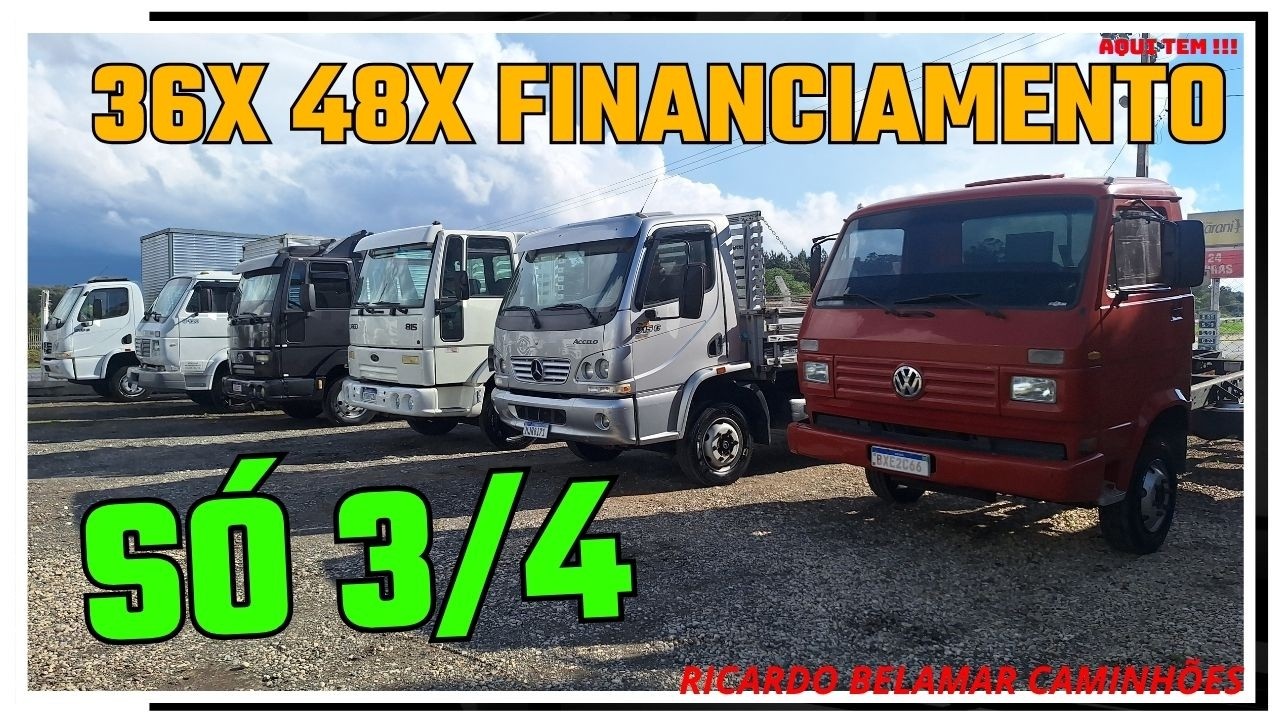 Caminhões Toco 4x2, Truck 6x2 e Bitruck 8x2: Financiamento Facilitado em 36x ou 48x com Entrada!