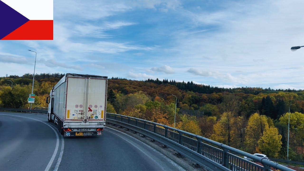 Czech Republic Highway Drive: Exploring Prague's Outskirts