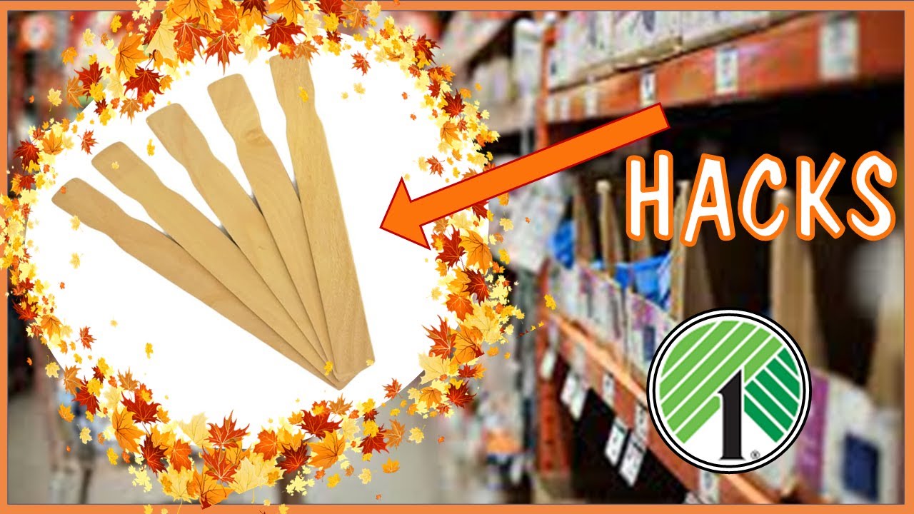 AMAZING WHAT YOU CAN MAKE WITH PAINT STICKS and RANDOM DOLLAR TREE ITEMS🍁PAINT STICK HACKS FOR FALL🍁