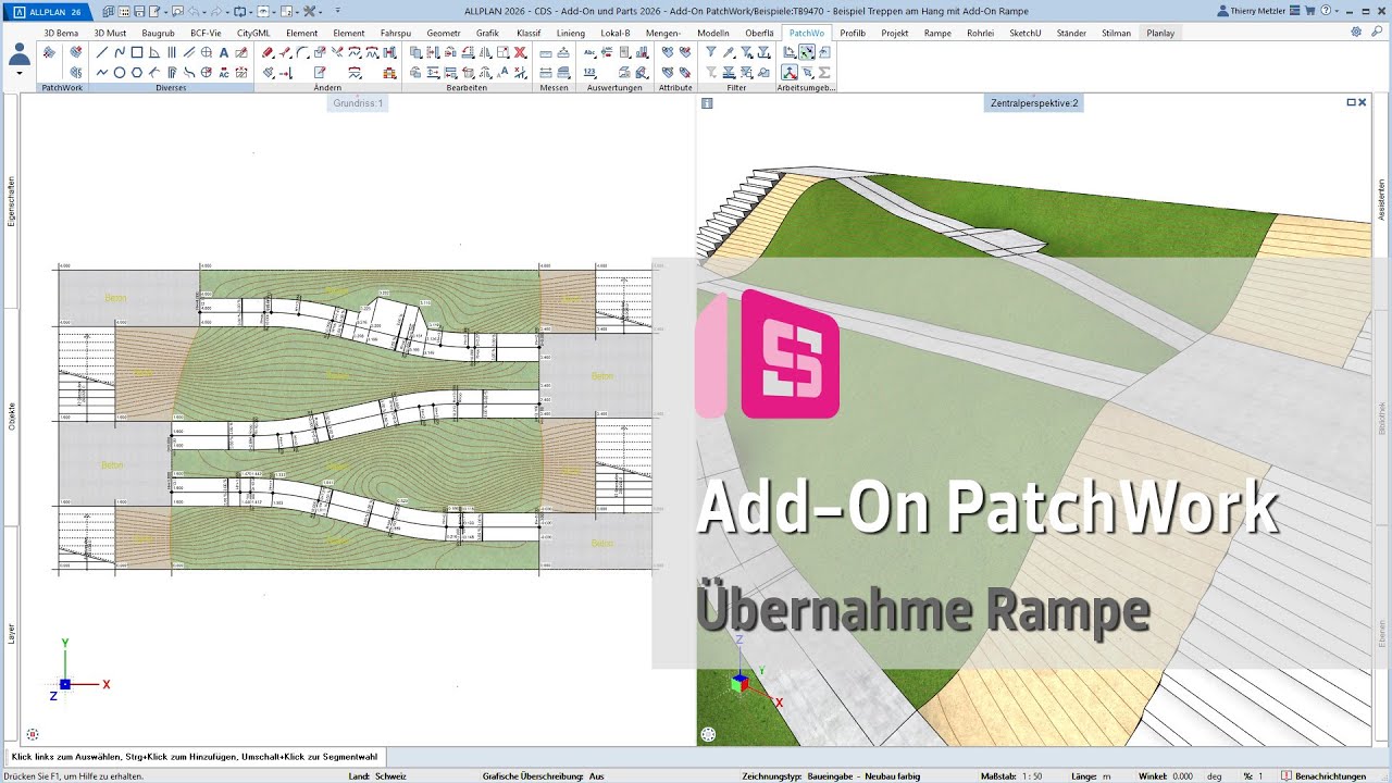 ALLPLAN Add-On PatchWork - Beispiel Übernahme Add On Rampe
