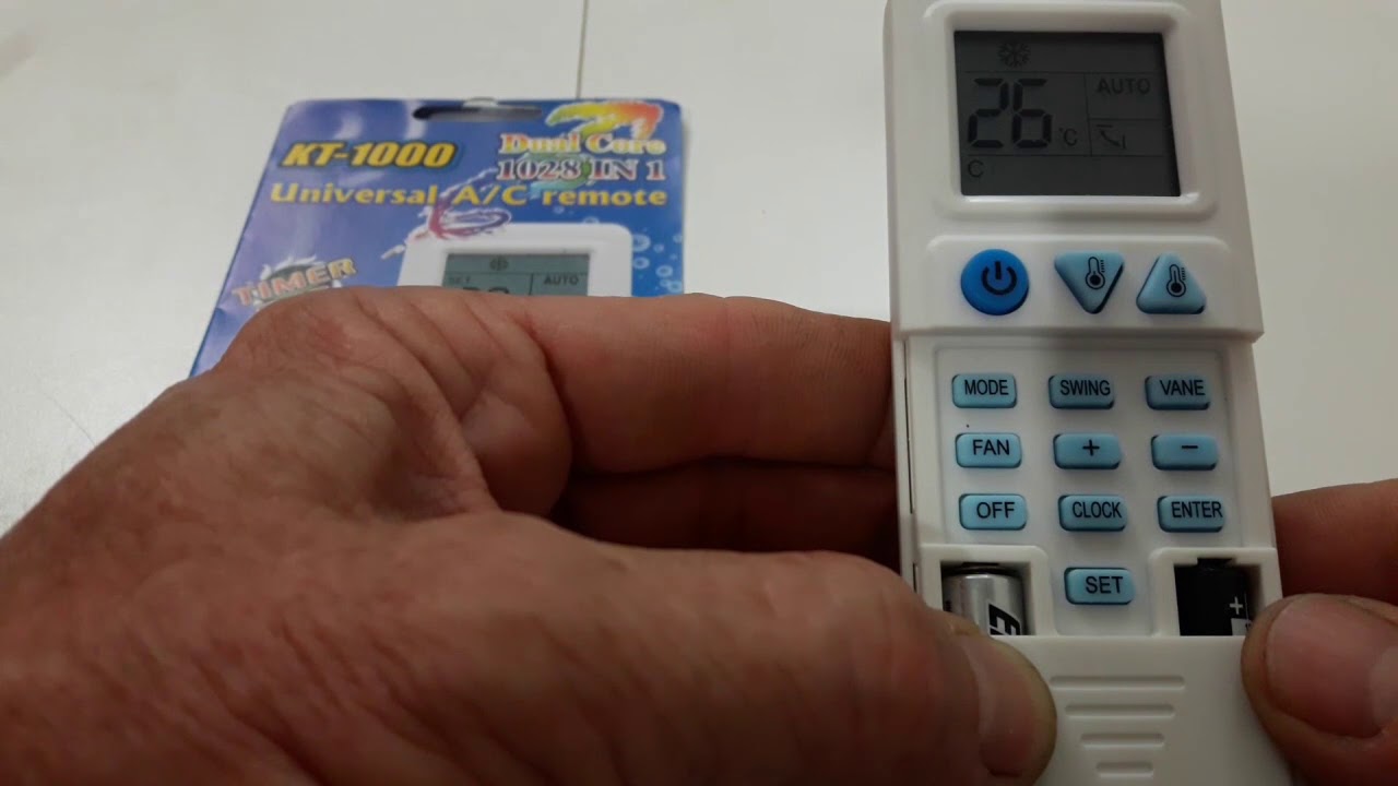 COMO PROGRAMAR UN CONTROL REMOTO UNIVERSAL PARA AIRE ACONDICIONADO
