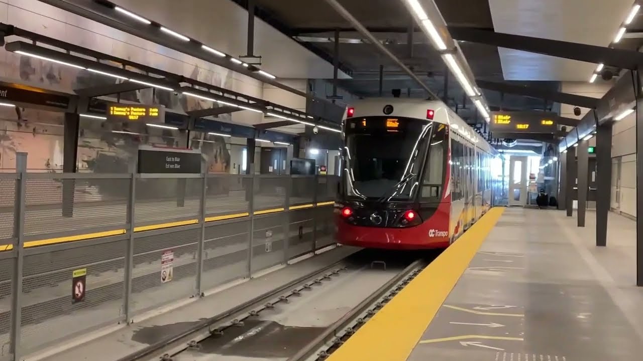 Ottawa O-Train Ride: Rideau to St Laurent  08/26/2021