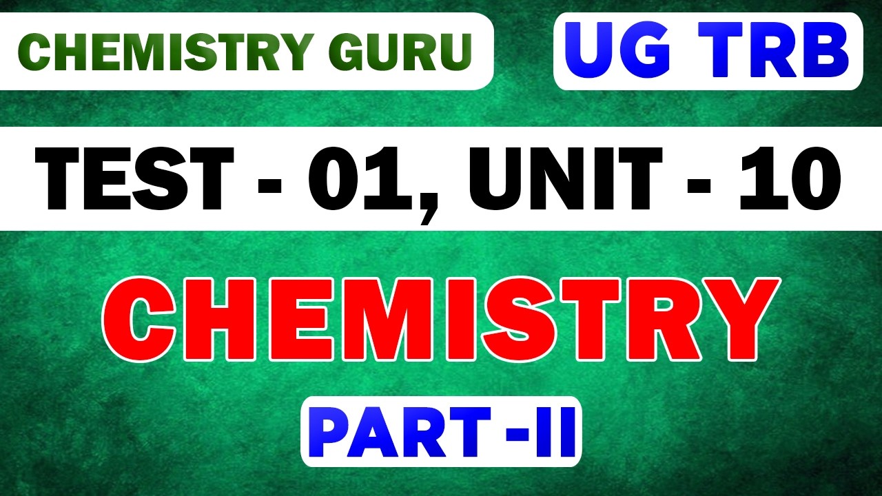 Polymer Chemistry for UG TRB | Important Questions #trbchemistry  #trbexampreparation #chemistryguru
