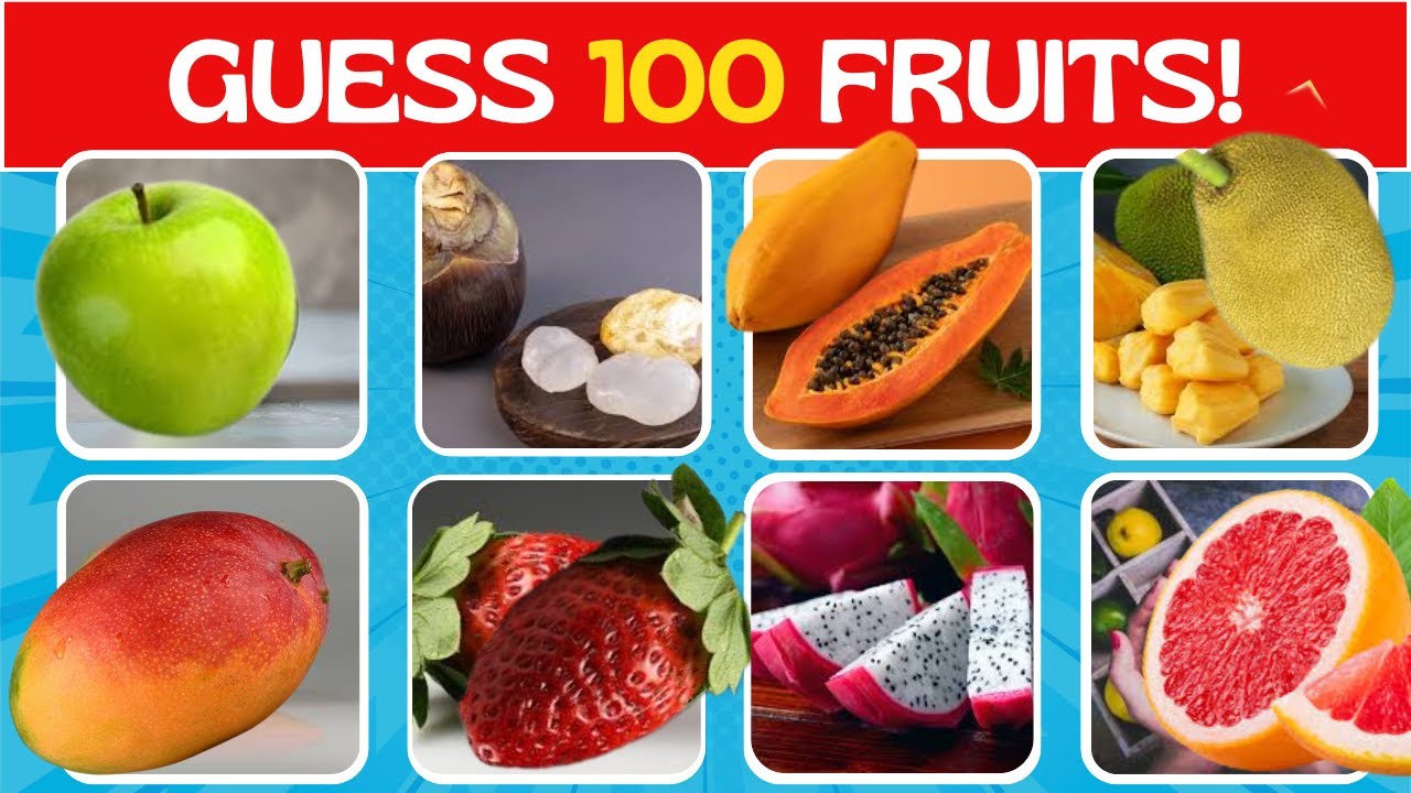Угадай фрукт за 3 секунды 🍍🍓🍌 | 100 разных видов фруктов