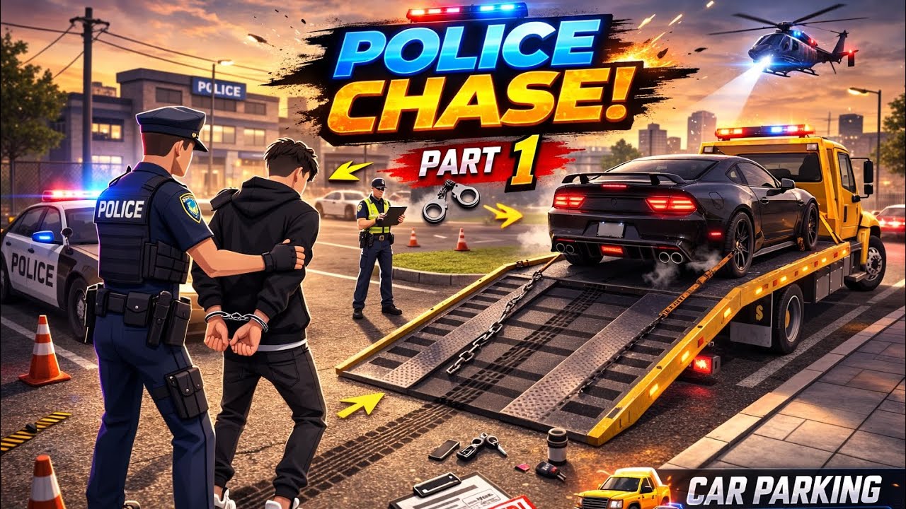 car parking multiplayer (POLICE CHASE PART1)