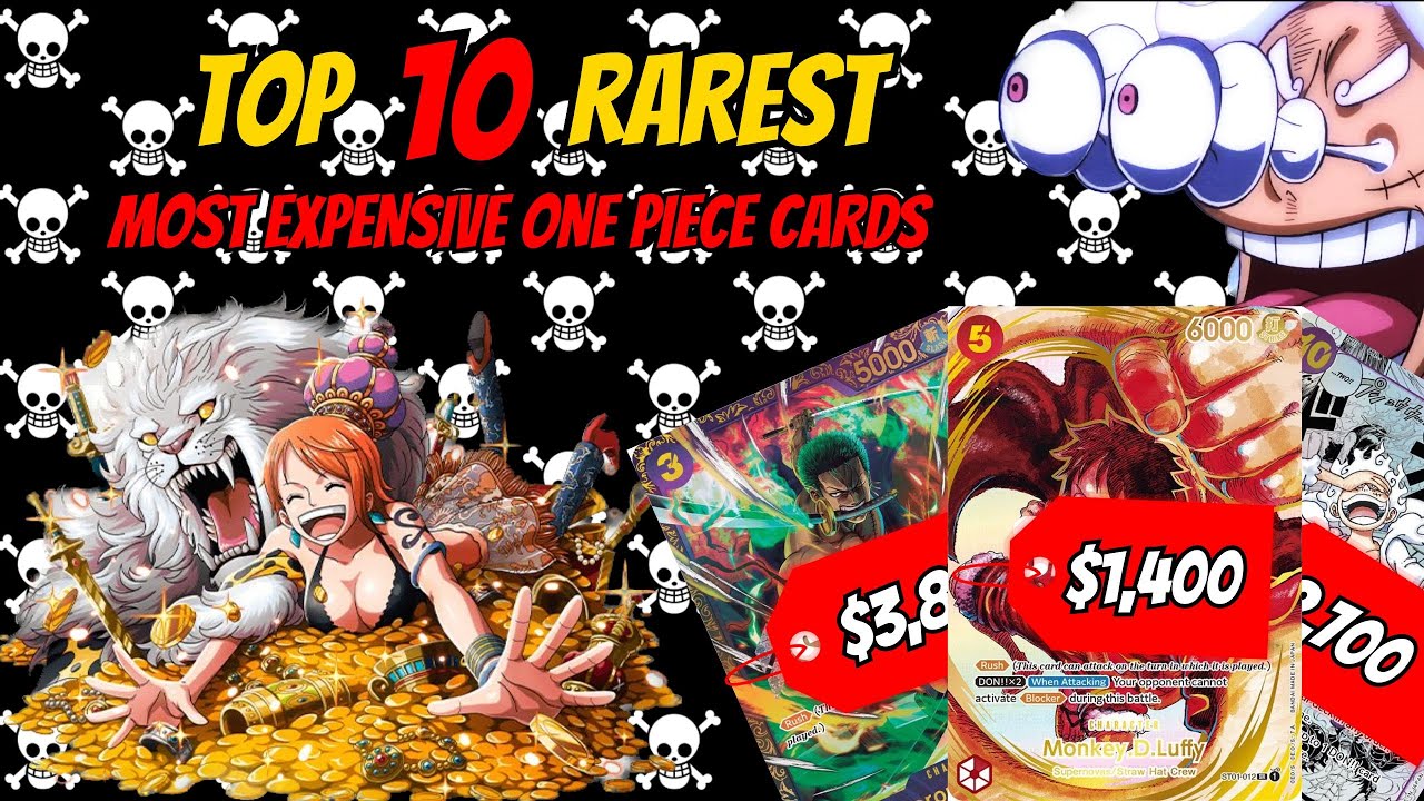 The Top 10 Rarest and Most Expensive One Piece Cards!