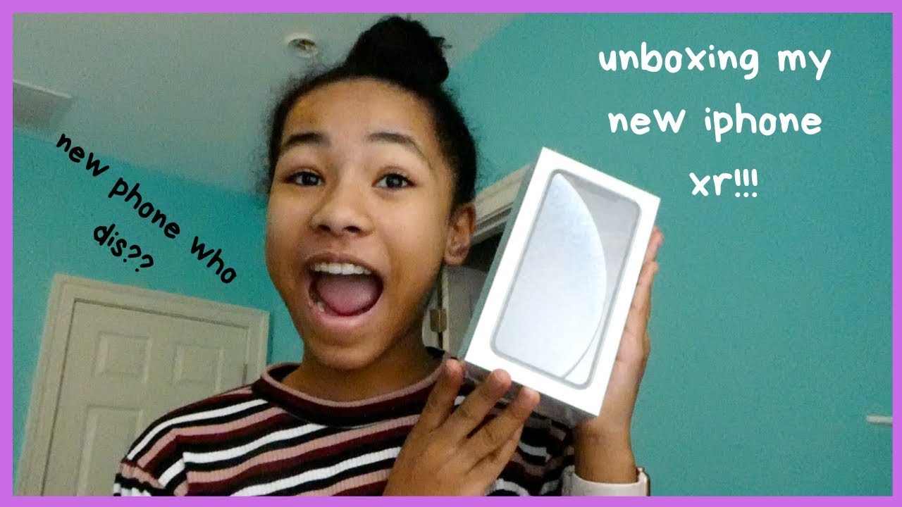 i got a new phone!! iphone xr unboxing