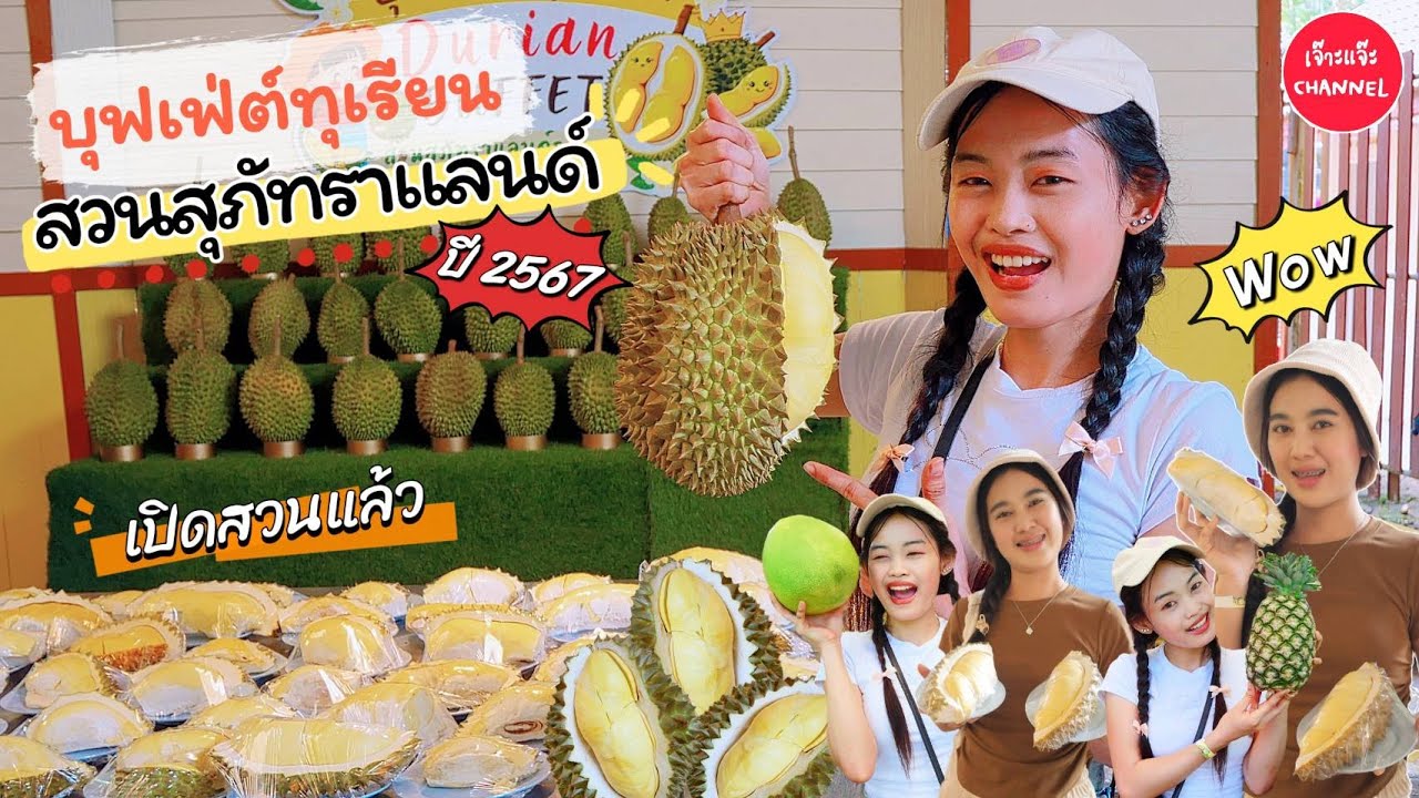 กินบุฟเฟ่ต์ทุเรียนสวนสุภัทราแลนด์ จ.ระยอง ปี 2567 งานนี้มีจุกๆ กินได้ทุกอย่างเพียงแบงค์เทามีทอน