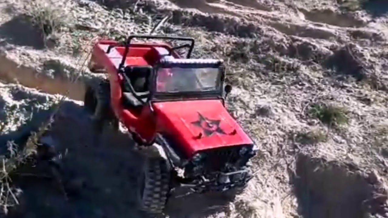 Probando Gmade sawback 4ls gs01 1/10 Jeep Willys