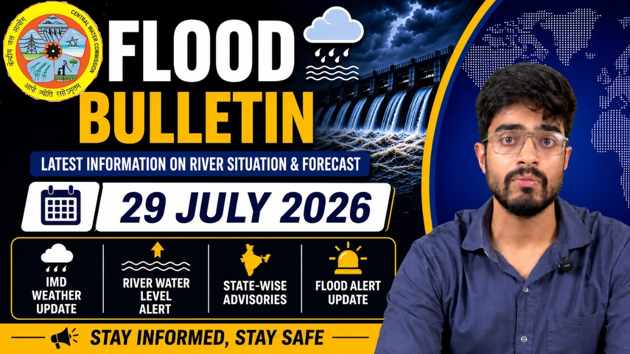 🔴 Flood Bulletin | July 29, 2026 | Extreme Flood Alert in Odisha | Heavy Rain & River Level Rise