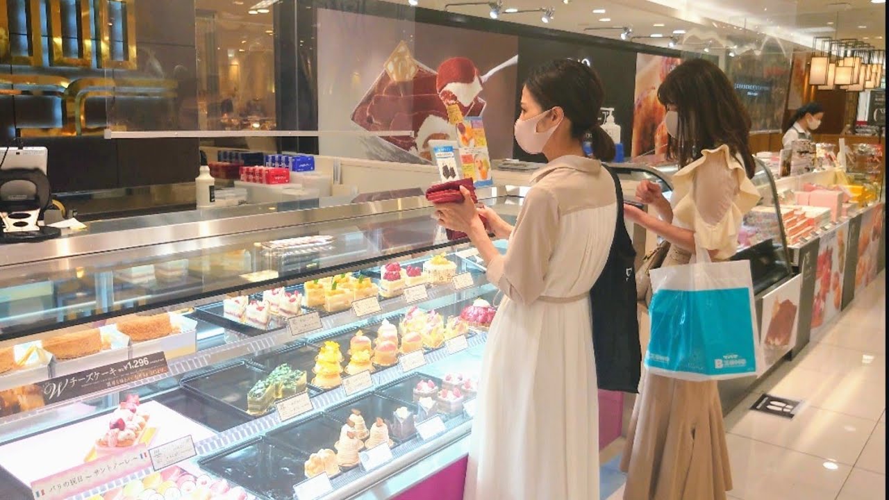 Fukuoka City Walking Tour 4k✨🌇Daimaru department store🍟🍔 underground shopping street👠