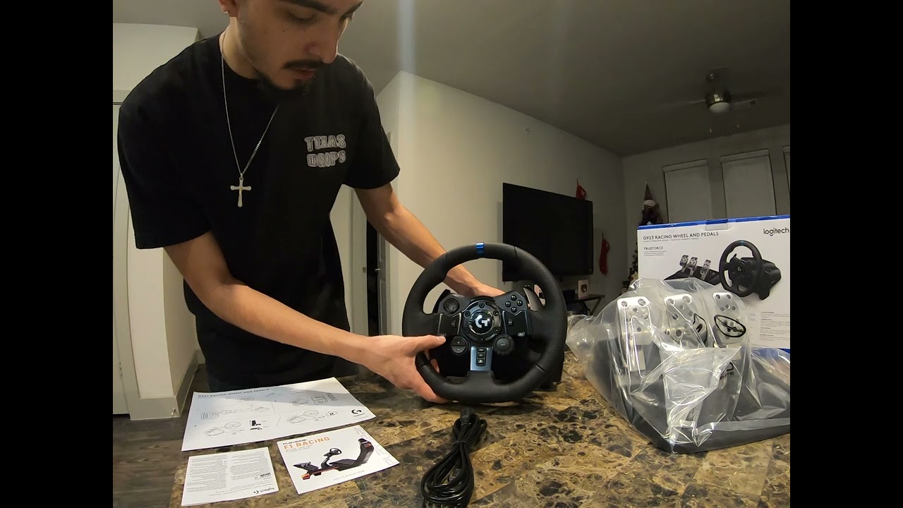 Logitech G923 Racing Steering Wheel and Pedals - Unboxing and Review - PC - PS4 - PS5