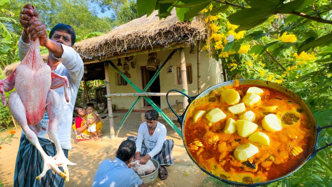 কত বড় মুরগি রান্না হলো দেখুন আজ আমাদের বাড়িতে | Chicken curry |