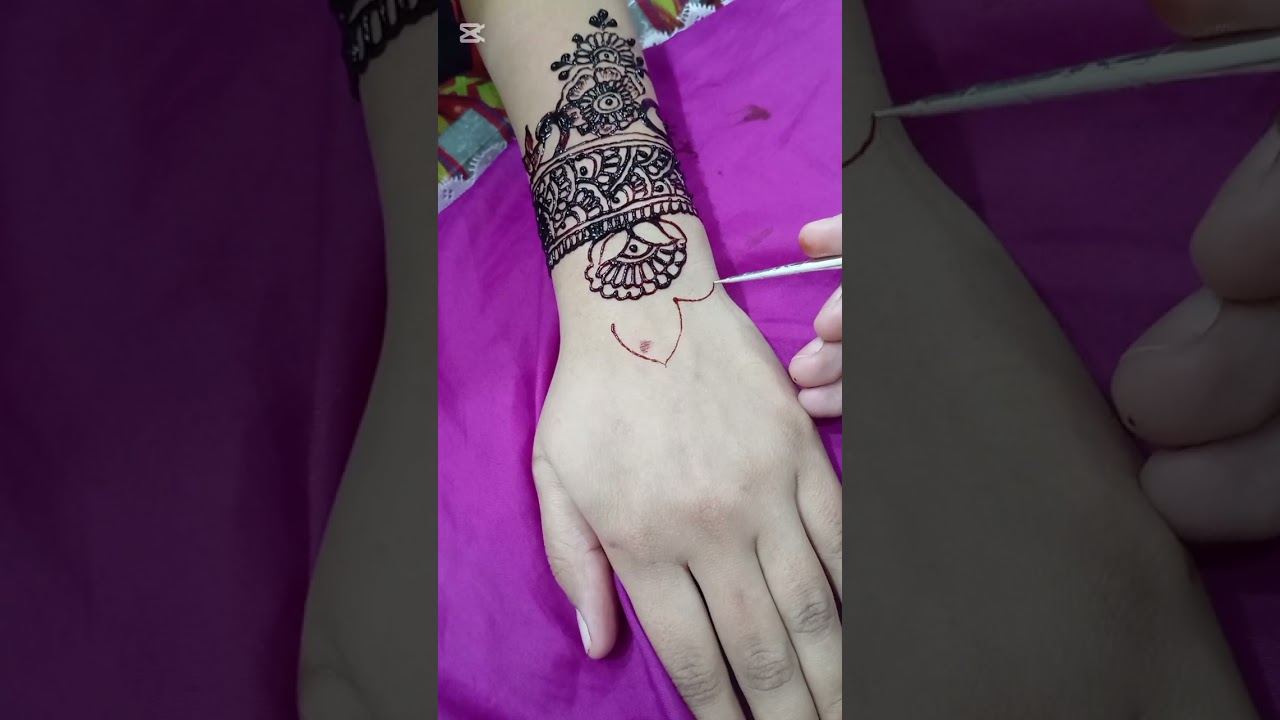 Very beautiful stylish back hand mehndi design | Arabic mehndi design | mehndi design | Mehndi •