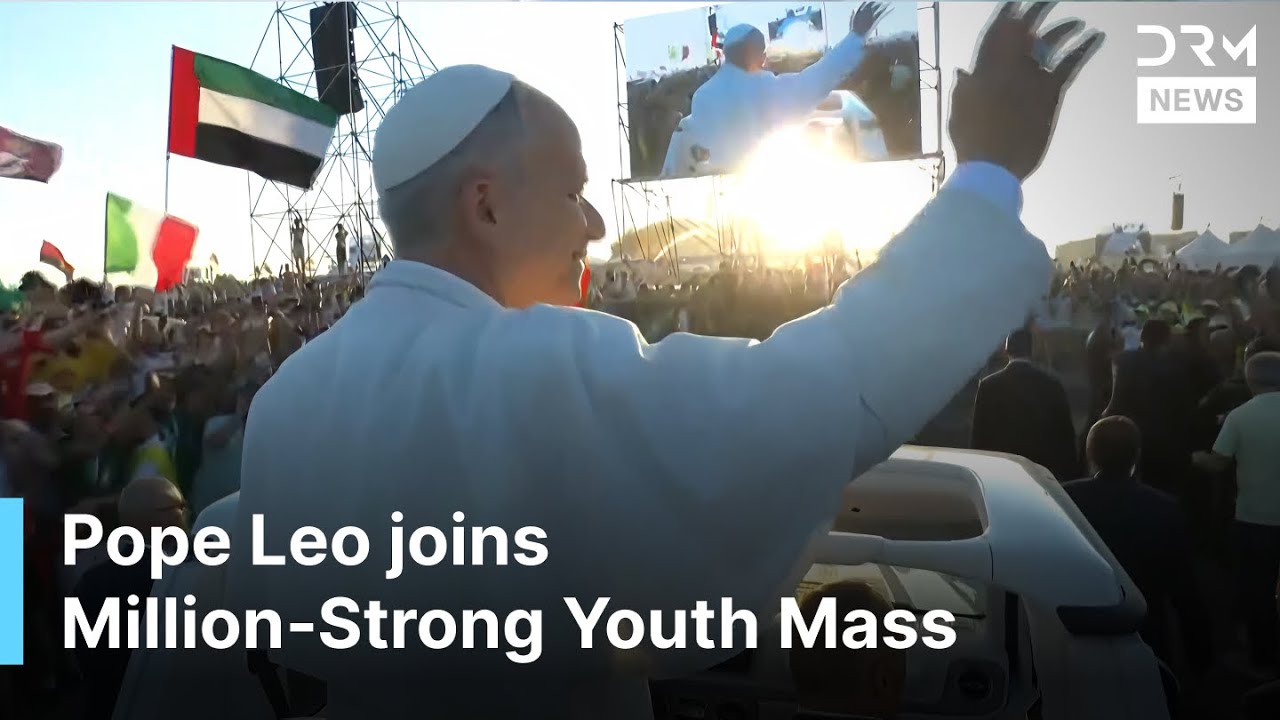 BREAKING: Pope Leo Arrival Moment at Youth Jubilee in Rome: Million‑Strong Youth Celebrate | AK1Z