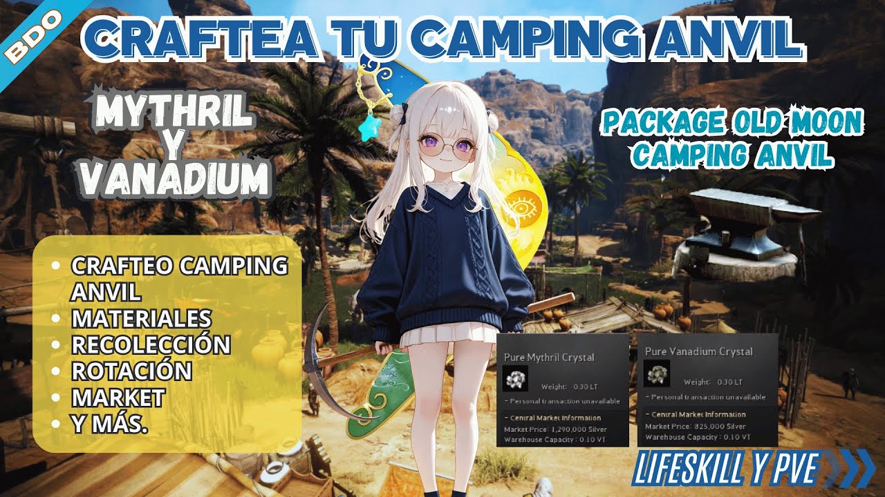 Crea tu Camping Anvil y  Consigue  Mythril - Rotación BDO 2025