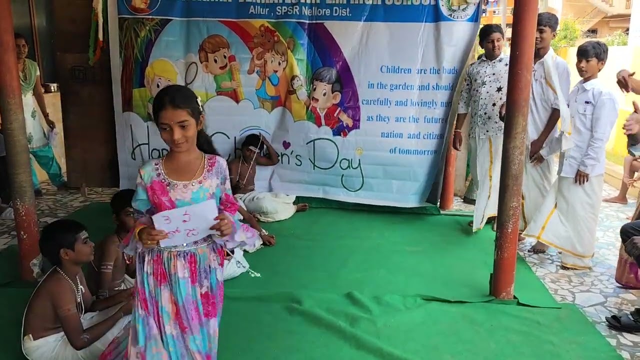 paramanandaiah sishyulu skit children's day celebration skit #prasanna Venkateswara e.m high school