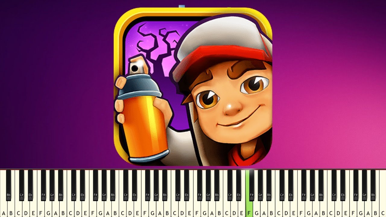 Subway Surfers  - EASY PIANO TUTORIAL