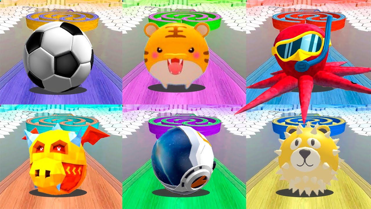 Collect Token with Going Balls, Rolling Balls Master, Action Balls, Sky Escape Balls! Race 986