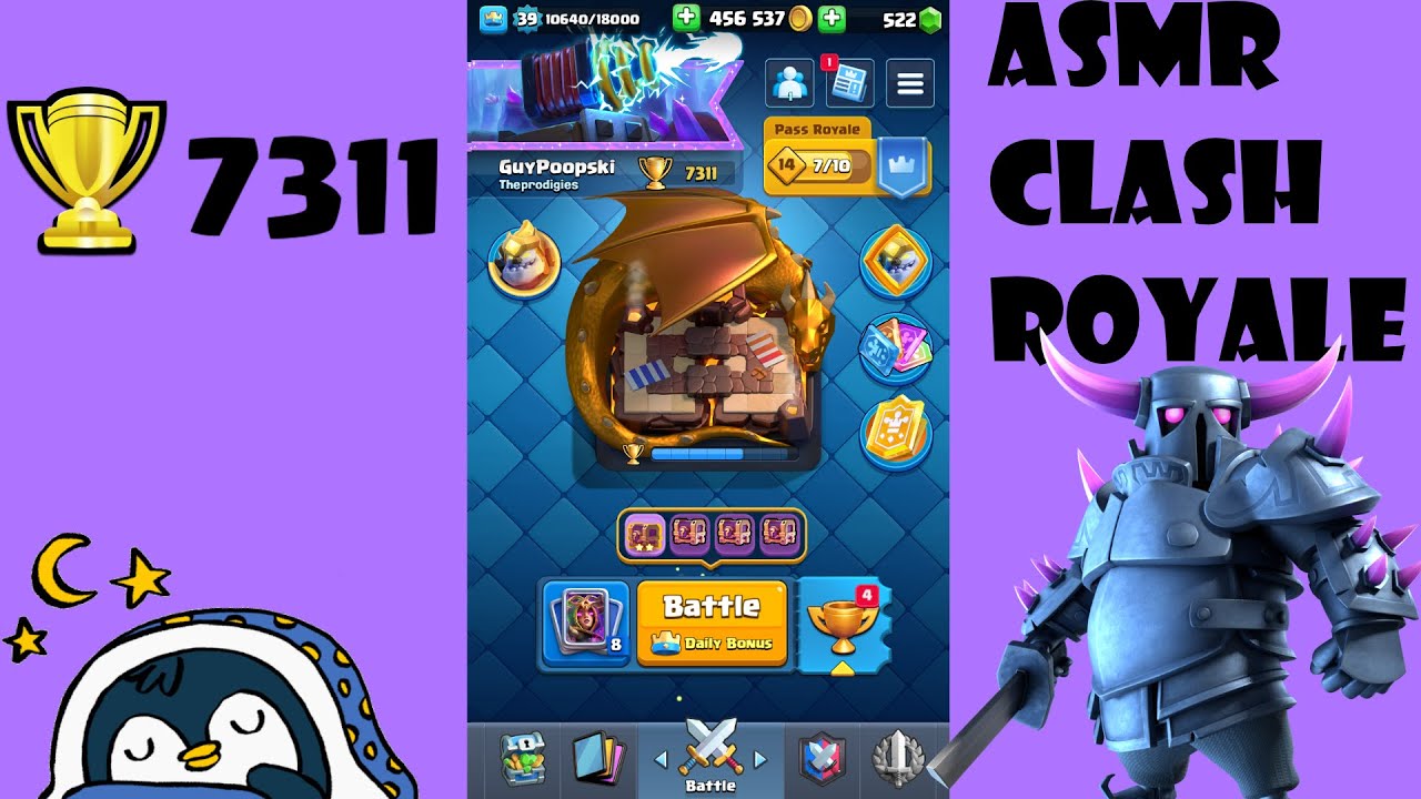 ASMR |😴Clash Royale Grinding before the NEW SEASON😴