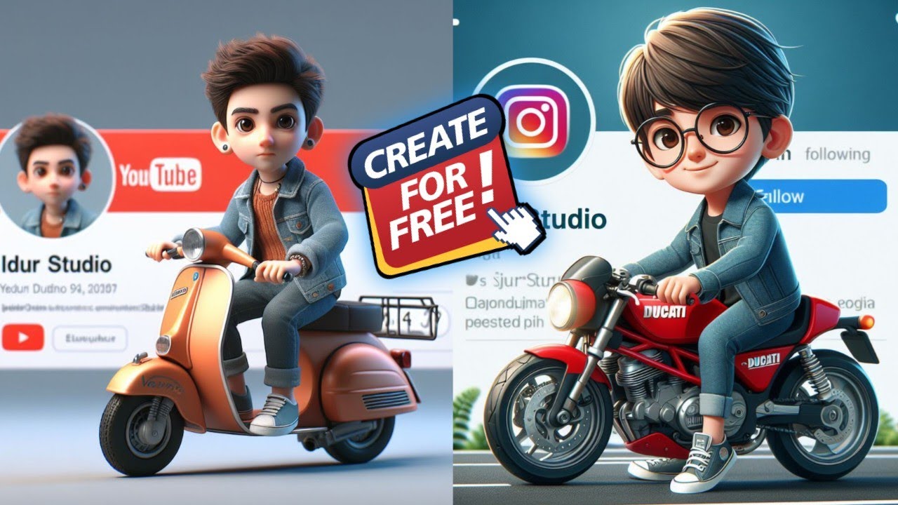 Create social media profile with Bing image creator AI 🔥