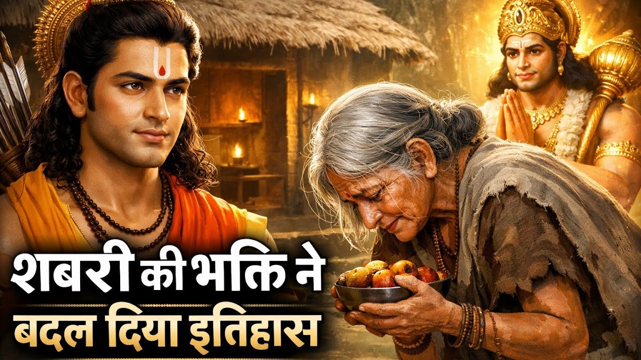 जब शबरी की भक्ति से पिघल गया प्रभु राम | हनुमान से प्रथम भेंट | रामायण कथा #AstikLifeStyle 