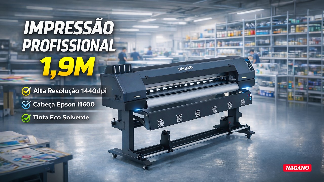 Plotter de Impressão Digital 1.9M Epson Cabeça I1600 E1 Flexiprint Incluso