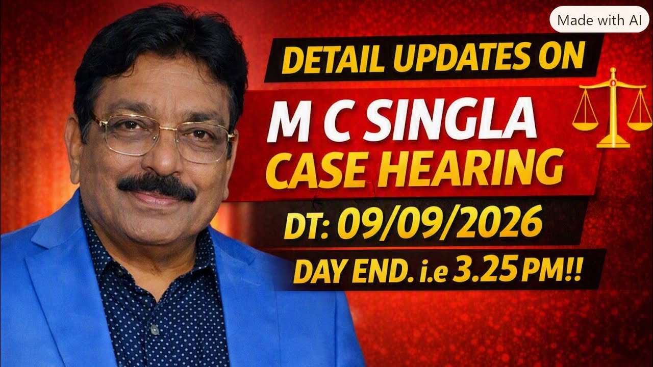  PENSION UPDATION - DETAIL UPDATES ON M C SINGLA CASE HEARING DT 09/09/2026!!