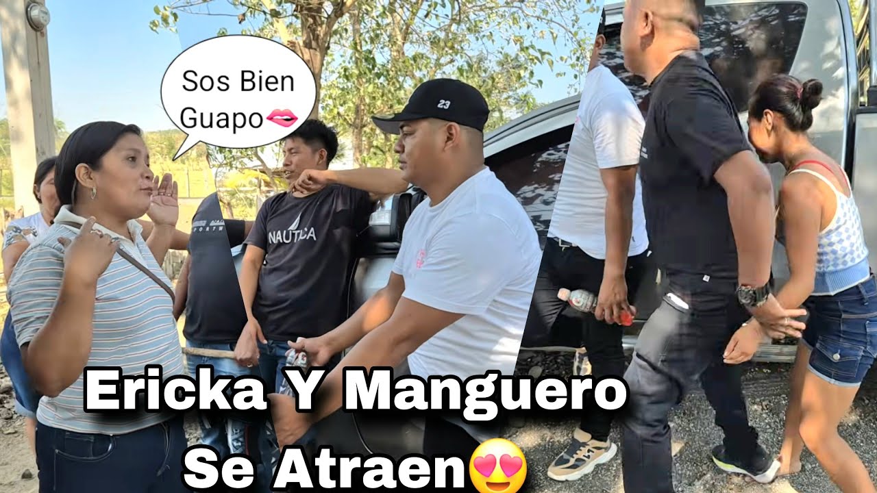 Cochita Le Va Doler|Manguero Abraza A Ericka En Pleno Video Mira Como La Puso De Nerviosa🫦
