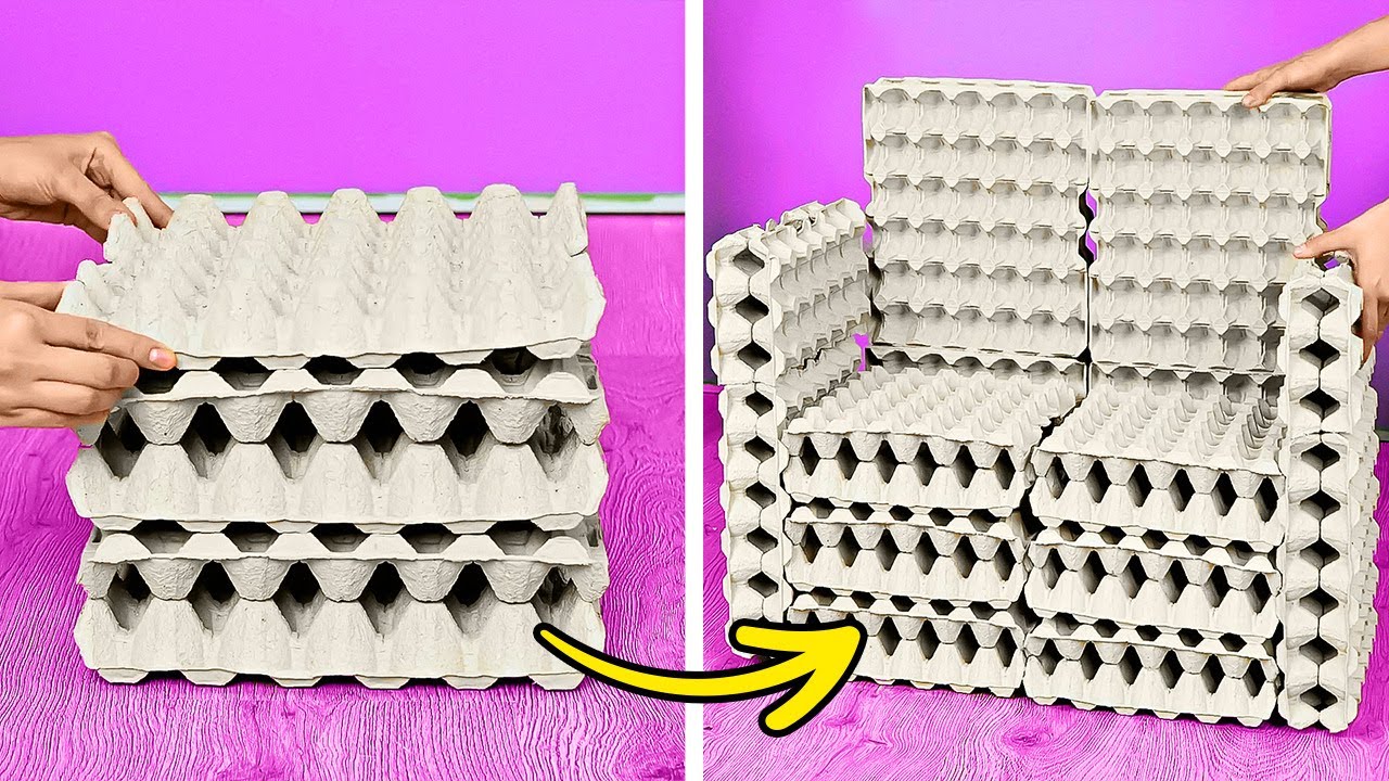 MODI CREATIVI PER USARE I GUSCI DELLE UOVA || Idee di Decorazioni Fai-da-Te dagli Scarti