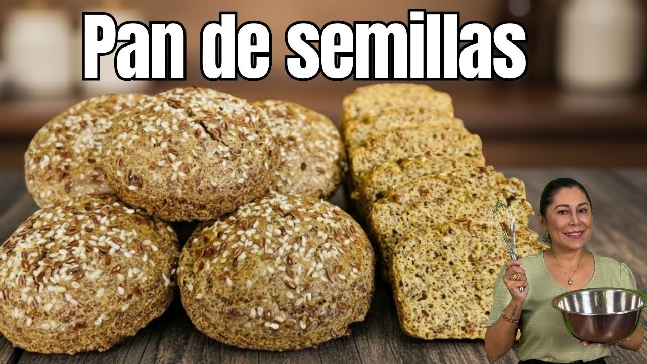 El más sano de todos. PAN DE CHIA Y LINAZA Sin amasar. Baja azúcar, Trigliceridos, MENOPAUSIA, KETO