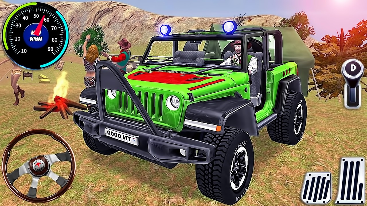Offroad Jeep Driving Simulator - SUV Hill Car Climbing Racing - Android GamePlay