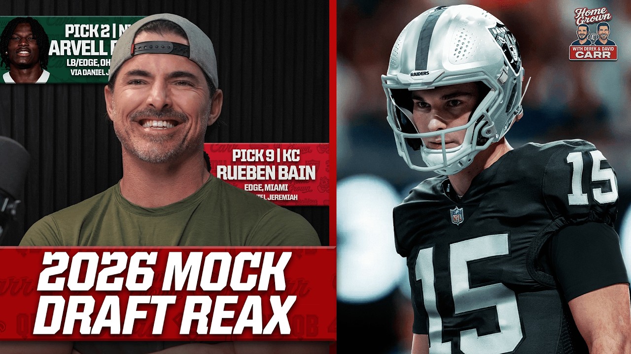 Mendoza ➡️ LV,  Love ➡️ NO, Lemon ➡️ LAR | Reacting to Daniel Jeremiah's 2026 Mock Draft