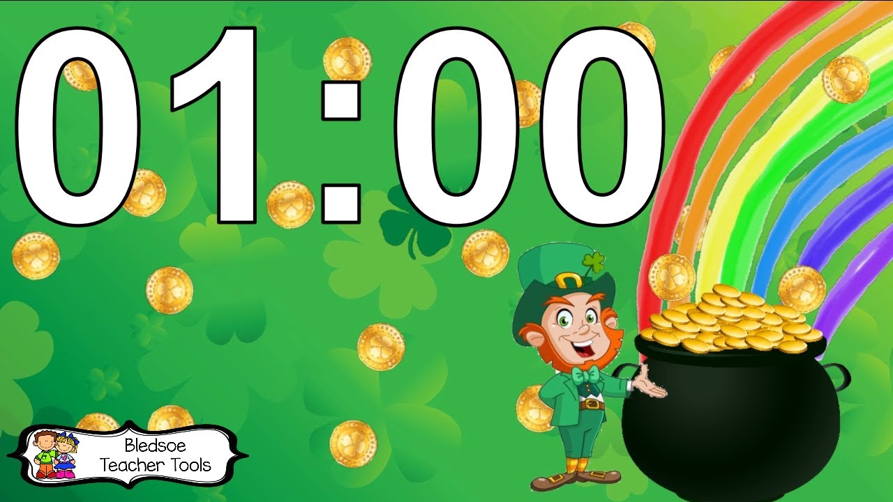 1 Minute Shamrock Timer with Music