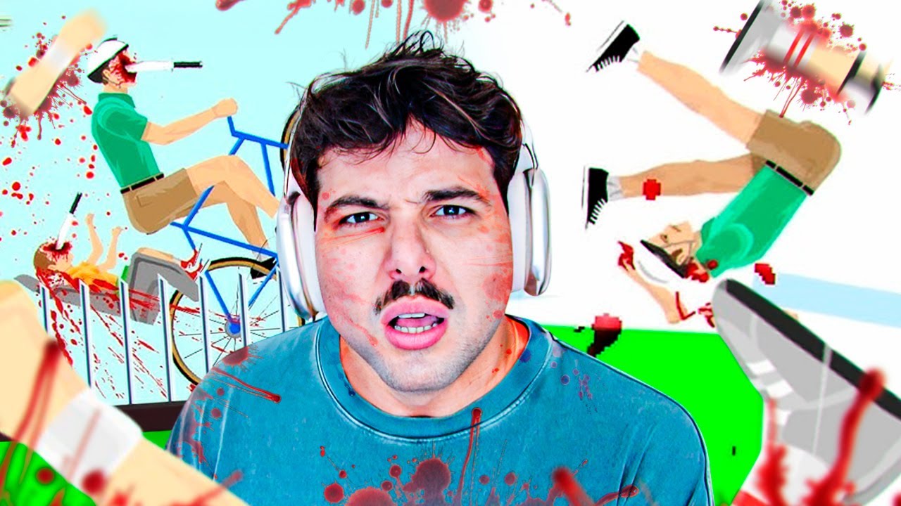 2 HORAS DE MORTES SANGRENTAS COM T3DDY NO HAPPY WHEELS