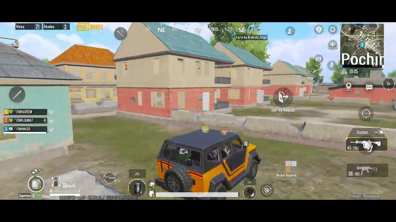 PUBG MOBILE  - JOGANDO COM O PESSOAL DO CLÃ  7 KILL + VITÓRIA NO ERAGEL!!!!