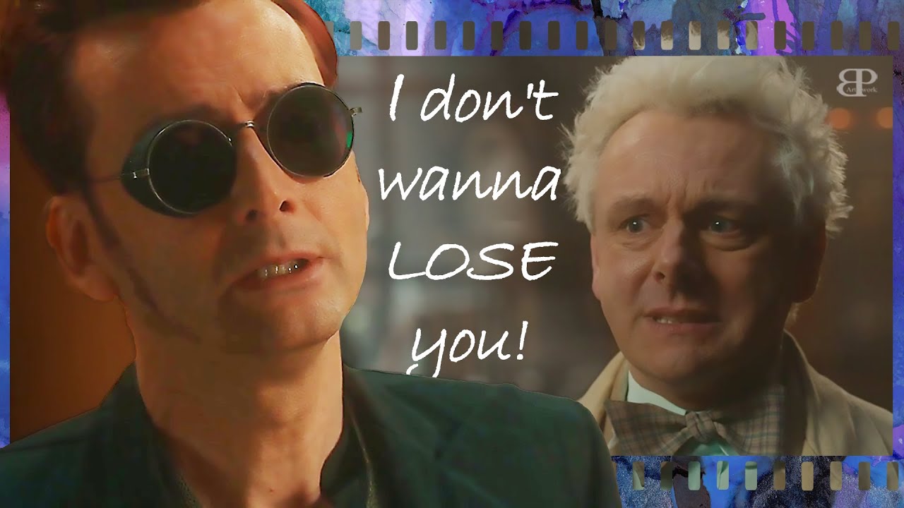 Crowley Loves His Angel | Aziraphale & Crowley | GOOD OMENS video edit with art images