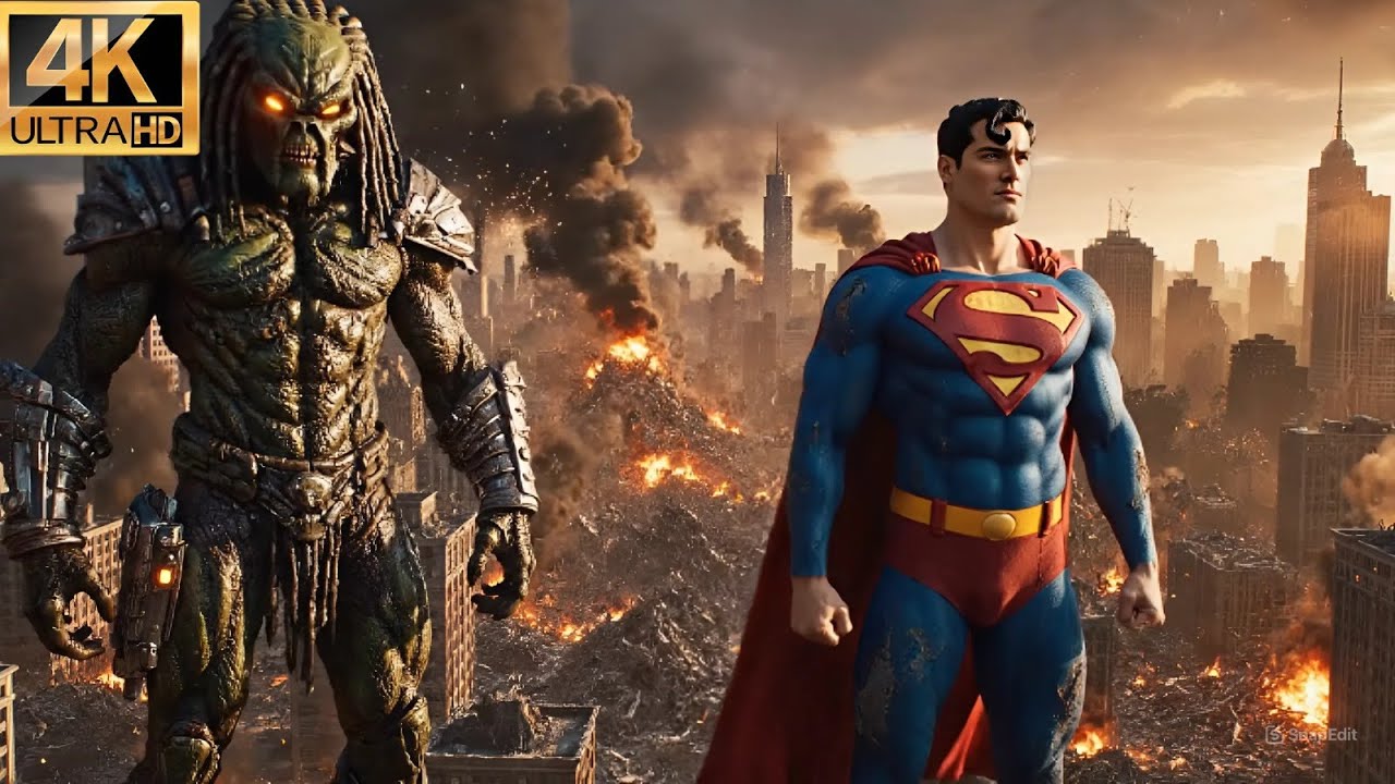 Predator vs Superman Turns Alliance &ndash; Ultimate Monster Battle to Save Humanity