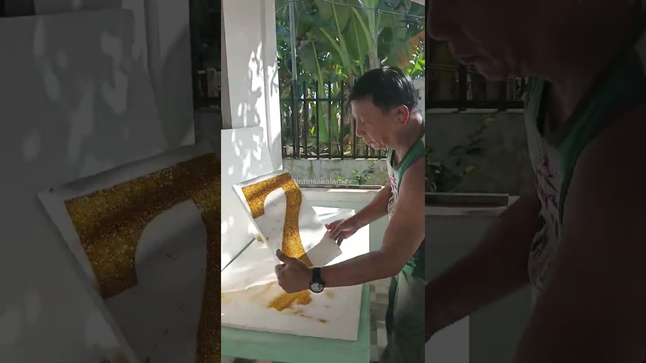 styrofoam art cutting proccess